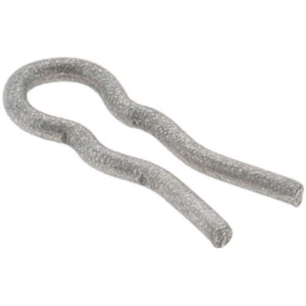 Value Collection - 3/32" Groove, 23/64" Long, Plain Spring Steel Hair Pin Clip - 1/16" Clip Diam, 0.026" Shaft Diam, Grade 2 - Industrial Tool & Supply
