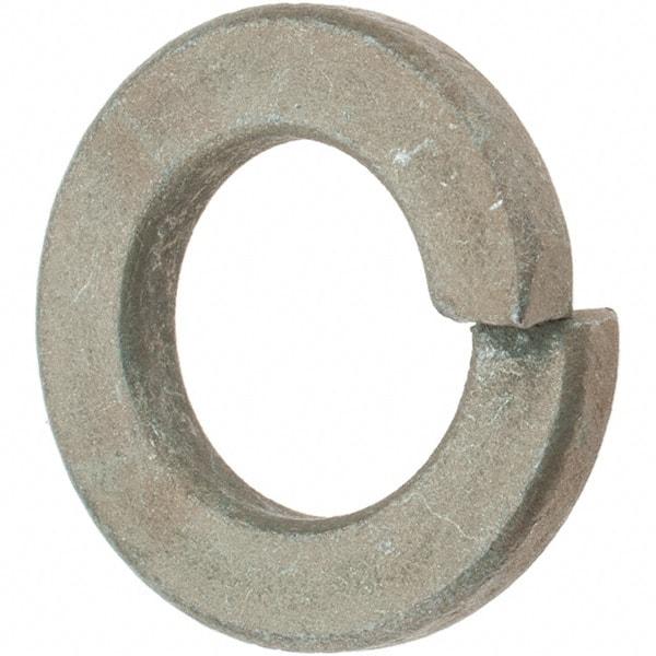 Value Collection - 7/16", 0.109" Thick Split Lock Washer - AISI 4037 Alloy Steel, Zinc Yellow Dichromate Finish, 0.44" Min ID, 0.45" Max ID, 0.776" Max OD - Industrial Tool & Supply