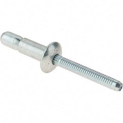 Value Collection - Protruding Head Steel Structural Blind Rivet - Steel Mandrel, 0.08" to 3/8" Grip, 0.53" Head Diam, 0.261" to 0.272" Hole Diam, 0.56" Length Under Head, 1/4" Body Diam - Industrial Tool & Supply