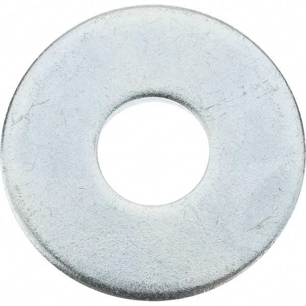 Value Collection - M12 Screw, Steel Fender Flat Washer - 13mm ID x 37mm OD, 3mm Thick, Zinc-Plated Finish - Industrial Tool & Supply