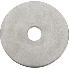 Value Collection - 3/8" Screw, Grade 18-8 Stainless Steel Fender Flat Washer - 25/64" ID x 2" OD - Industrial Tool & Supply