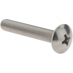 Value Collection - #10-32 UNF, 1-1/4" Length Under Head Phillips Drive Machine Screw - Truss Head, Grade 18-8 Stainless Steel, Uncoated, Without Washer - Industrial Tool & Supply