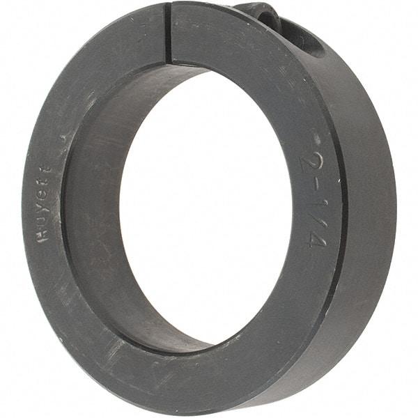 Value Collection - 2-1/4" Bore, Steel, One Piece Clamp Collar - 3-1/4" Outside Diam, 3/4" Wide - Industrial Tool & Supply