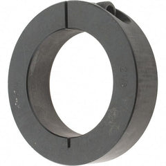 Value Collection - 2-1/8" Bore, Steel, One Piece One Piece Split Shaft Collar - 3-1/4" Outside Diam, 3/4" Wide - Industrial Tool & Supply