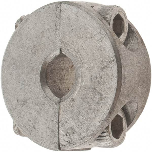 Value Collection - 3/16" Bore, Stainless Steel, Two Piece Shaft Collar - 11/16" Outside Diam, 5/16" Wide - Industrial Tool & Supply