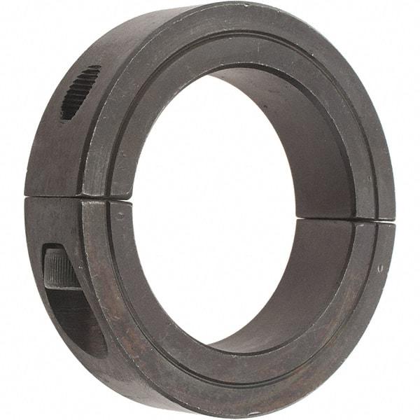 Value Collection - 2-5/16" Bore, Steel, Two Piece Two Piece Split Shaft Collar - 3-1/2" Outside Diam, 3/4" Wide - Industrial Tool & Supply