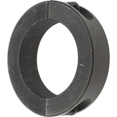 Value Collection - 2-1/16" Bore, Steel, Two Piece Two Piece Split Shaft Collar - 3-1/4" Outside Diam, 3/4" Wide - Industrial Tool & Supply