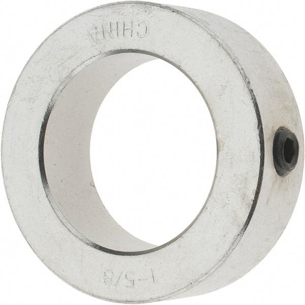 Value Collection - 1-5/8" Bore, Steel, Set Screw Shaft Collar - 2-1/2" Outside Diam, 13/16" Wide - Industrial Tool & Supply