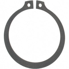 Rotor Clip - 42.5mm Groove Diam, 45mm Shaft Diam, Phosphate Spring Steel, Snap External Retaining Rings - 1.85mm Groove Width, 1.25mm Groove Depth, 1.75mm Ring Thickness, Grade DIN I7221 _ I7223 - Industrial Tool & Supply