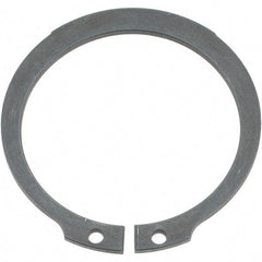 Rotor Clip - 43.5mm Groove Diam, 46mm Shaft Diam, Phosphate Spring Steel, Snap External Retaining Rings - 1.85mm Groove Width, 1.25mm Groove Depth, 1.75mm Ring Thickness, Grade DIN I7221 _ I7223 - Industrial Tool & Supply