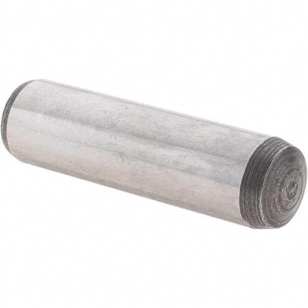 Value Collection - 10mm Diam x 36mm Pin Length Alloy Steel Dowel Pin - 1 Rounded & 1 Threaded End - Industrial Tool & Supply