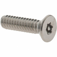 Value Collection - #10-24 UNC Pin In Torx Drive, Flat Screw - Grade 18-8 Stainless Steel, Uncoated, 3/4" OAL - Industrial Tool & Supply
