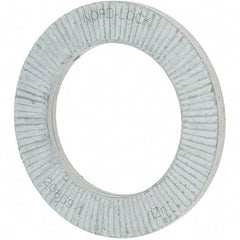 Value Collection - 1.5354" OD, Zinc Flake, Wedge Lock Washer - Grade 2, 0.9882 to 1.0039" ID - Industrial Tool & Supply