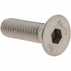 Value Collection - M6x1.00 Metric Coarse Hex Socket Drive, 90° Flat Screw - Grade 316 & Austenitic A4 Stainless Steel, Partially Threaded, 20mm OAL - Industrial Tool & Supply