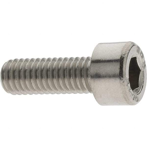 Value Collection - M5x0.80 Metric Coarse Hex Socket Drive, Socket Cap Screw - Grade 316 & Austenitic A4 Stainless Steel, Uncoated, Fully Threaded, 14mm Length Under Head - Industrial Tool & Supply