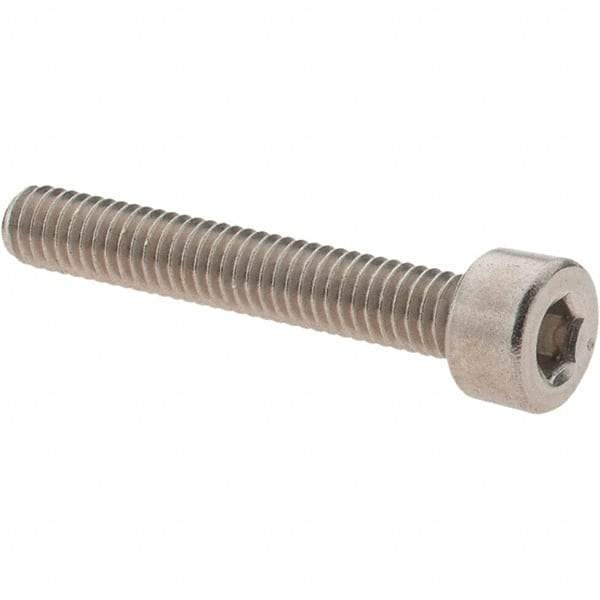 Value Collection - M4x0.70 Metric Coarse Hex Socket Drive, Socket Cap Screw - Grade 316 & Austenitic A4 Stainless Steel, Uncoated, Partially Threaded, 25mm Length Under Head - Industrial Tool & Supply