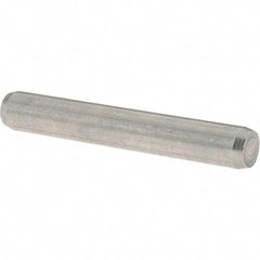 Value Collection - 6mm Diam x 40mm Pin Length 416 Stainless Steel Precision Dowel Pin - C 52-62 Hardness, 1 Beveled & 1 Rounded End - Industrial Tool & Supply