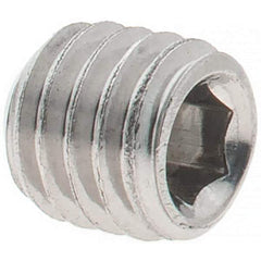 Value Collection - M5x0.80 Metric Coarse, 5mm OAL, Cup Point Set Screw - Grade 18-8 & Austenitic A2 Stainless Steel, 2.5mm Key - Industrial Tool & Supply