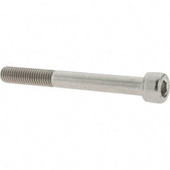 Value Collection - M8x1.25 Metric Coarse Hex Socket Drive, Socket Cap Screw - Grade 18-8 & Austenitic A2 Stainless Steel, Uncoated, Partially Threaded, 75mm Length Under Head - Industrial Tool & Supply