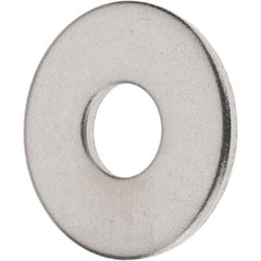 Value Collection - M10 Screw, Grade 18-8 Stainless Steel Fender Flat Washer - 10.5mm ID x 30mm OD, Plain Finish - Industrial Tool & Supply