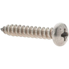 Value Collection - #8 Pan Head Phillips Sheet Metal Screw - Stainless Steel, 1" Length Under Head, Grade 316 - Industrial Tool & Supply