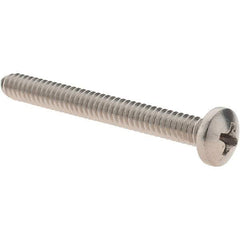 Value Collection - #10-24 UNC, 1-3/4" Length Under Head Phillips Drive Machine Screw - Pan Head, Grade 18-8 Stainless Steel, Uncoated, Without Washer - Industrial Tool & Supply