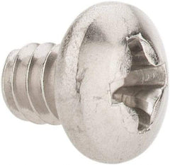 Value Collection - #6-32 UNC, 3/16" Length Under Head Phillips Drive Machine Screw - Pan Head, Grade 18-8 Stainless Steel, Uncoated, Without Washer - Industrial Tool & Supply