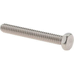 Value Collection - #10-24 UNC, 1-1/2" Length Under Head Hex Drive Machine Screw - Hex Head, Grade 18-8 Stainless Steel, Uncoated, Without Washer - Industrial Tool & Supply