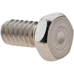 Value Collection - #10-24 UNC, 3/8" Length Under Head Hex Drive Machine Screw - Hex Head, Grade 18-8 Stainless Steel, Uncoated, Without Washer - Industrial Tool & Supply