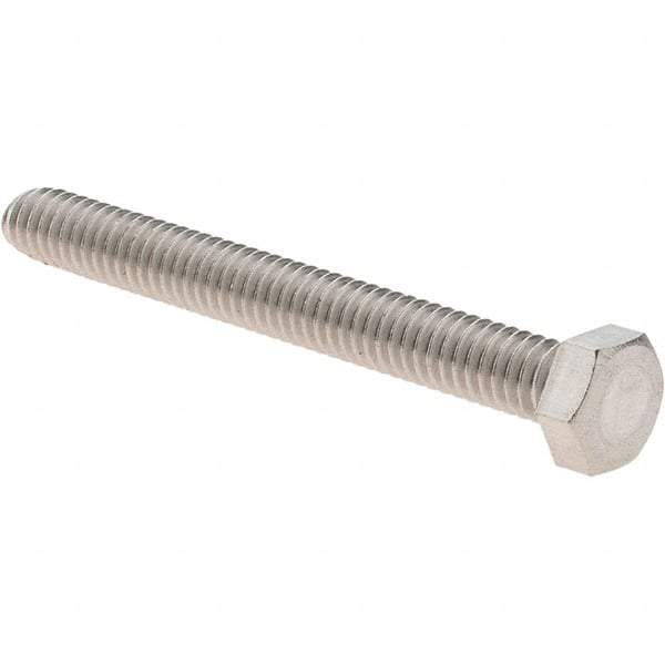 Value Collection - #8-32 UNC, 1-1/2" Length Under Head Hex Drive Machine Screw - Hex Head, Grade 18-8 Stainless Steel, Uncoated, Without Washer - Industrial Tool & Supply