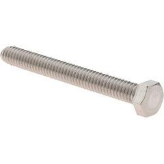 Value Collection - #8-32 UNC, 1-1/2" Length Under Head Hex Drive Machine Screw - Hex Head, Grade 18-8 Stainless Steel, Uncoated, Without Washer - Industrial Tool & Supply