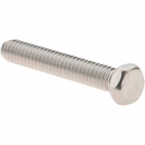 Value Collection - #8-32 UNC, 1" Length Under Head Hex Drive Machine Screw - Hex Head, Grade 18-8 Stainless Steel, Uncoated, Without Washer - Industrial Tool & Supply