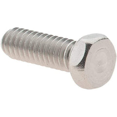 Value Collection - #8-32 UNC, 1/2" Length Under Head Hex Drive Machine Screw - Hex Head, Grade 18-8 Stainless Steel, Uncoated, Without Washer - Industrial Tool & Supply