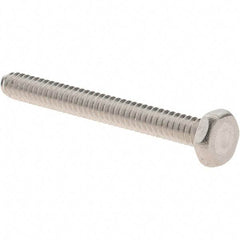 Value Collection - #6-32 UNC, 1-1/4" Length Under Head Hex Drive Machine Screw - Hex Head, Grade 18-8 Stainless Steel, Uncoated, Without Washer - Industrial Tool & Supply