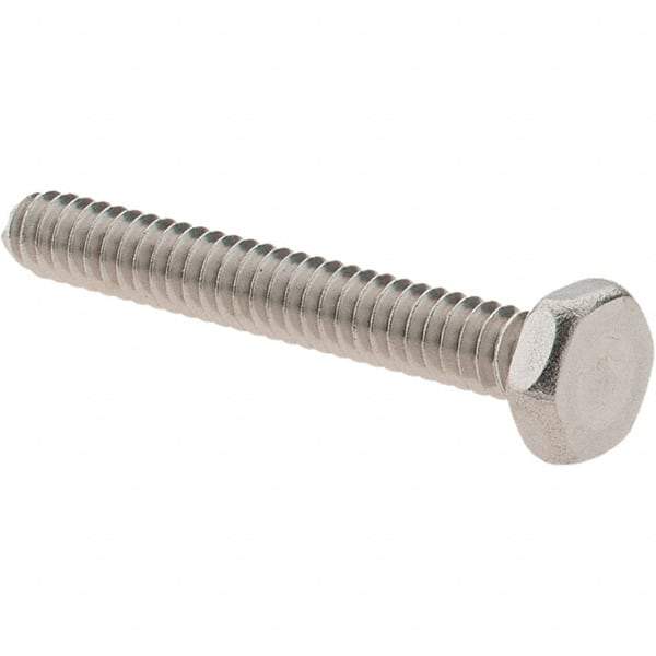 Value Collection - #6-32 UNC, 1" Length Under Head Hex Drive Machine Screw - Hex Head, Grade 18-8 Stainless Steel, Uncoated, Without Washer - Industrial Tool & Supply