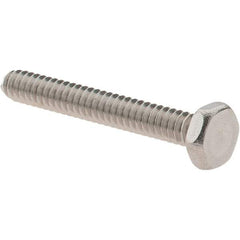Value Collection - #6-32 UNC, 1" Length Under Head Hex Drive Machine Screw - Hex Head, Grade 18-8 Stainless Steel, Uncoated, Without Washer - Industrial Tool & Supply