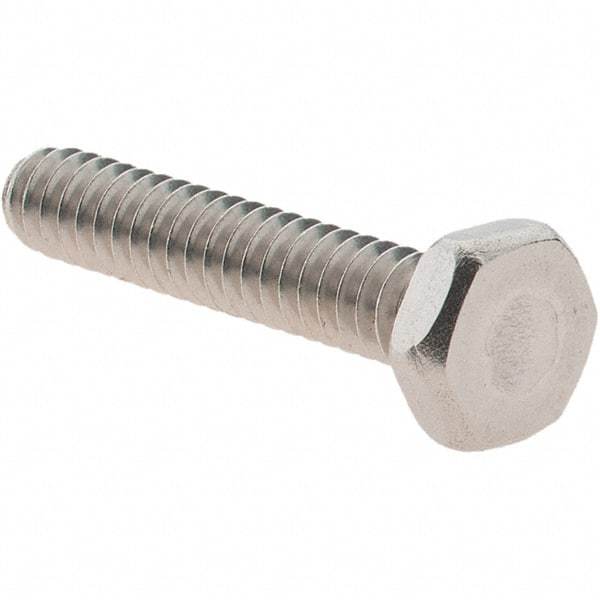 Value Collection - #6-32 UNC, 3/4" Length Under Head Hex Drive Machine Screw - Hex Head, Grade 18-8 Stainless Steel, Uncoated, Without Washer - Industrial Tool & Supply