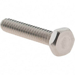 Value Collection - #6-32 UNC, 3/4" Length Under Head Hex Drive Machine Screw - Hex Head, Grade 18-8 Stainless Steel, Uncoated, Without Washer - Industrial Tool & Supply