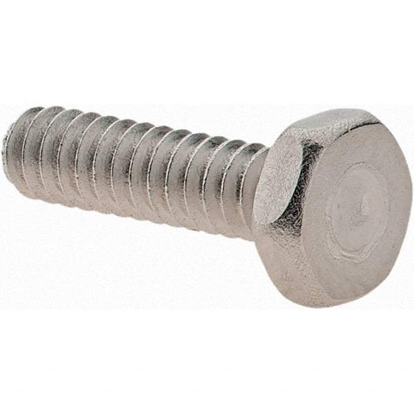 Value Collection - #6-32 UNC, 1/2" Length Under Head Hex Drive Machine Screw - Hex Head, Grade 18-8 Stainless Steel, Uncoated, Without Washer - Industrial Tool & Supply