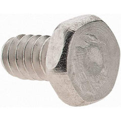 Value Collection - #6-32 UNC, 1/4" Length Under Head Hex Drive Machine Screw - Hex Head, Grade 18-8 Stainless Steel, Uncoated, Without Washer - Industrial Tool & Supply