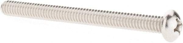 Value Collection - 1/4-20 UNC, 3" Length Under Head Phillips Drive Machine Screw - Round Head, Grade 18-8 Stainless Steel, Uncoated, Without Washer - Industrial Tool & Supply