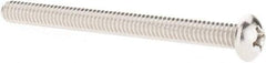 Value Collection - 1/4-20 UNC, 3" Length Under Head Phillips Drive Machine Screw - Round Head, Grade 18-8 Stainless Steel, Uncoated, Without Washer - Industrial Tool & Supply