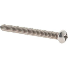 Value Collection - #10-24 UNC, 2" Length Under Head Phillips Drive Machine Screw - Round Head, Grade 18-8 Stainless Steel, Uncoated, Without Washer - Industrial Tool & Supply