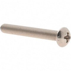 Value Collection - #10-32 UNF, 1-1/2" Length Under Head Phillips Drive Machine Screw - Round Head, Grade 18-8 Stainless Steel, Uncoated, Without Washer - Industrial Tool & Supply