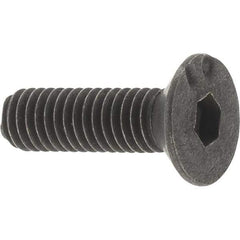 Value Collection - M3x0.50 Metric Coarse Hex Socket Drive, 90° Flat Screw - Grade 12.9 Alloy Steel, Black Oxide Finish, Fully Threaded, 10mm OAL - Industrial Tool & Supply