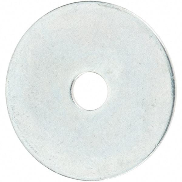 Value Collection - Steel Fender Flat Washer - 5/32" ID x 3/4" OD, 0.0312" Thick, Zinc-Plated Finish - Industrial Tool & Supply