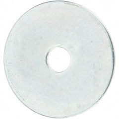 Value Collection - Steel Fender Flat Washer - 5/32" ID x 3/4" OD, 0.0312" Thick, Zinc-Plated Finish - Industrial Tool & Supply