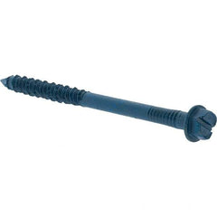 Value Collection - 1/4" Diam, 3-1/4" Length Under Head, Hex Drive, Concrete Screw & Masonry Fastener - Steel, Includes Drill Bit - Industrial Tool & Supply