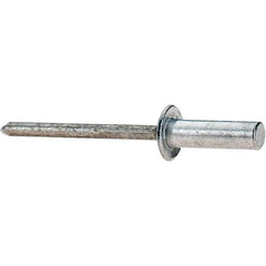 Value Collection - Size 66 Dome Head Aluminum Closed End Sealing Blind Rivet - Aluminum Mandrel, 0.251" to 3/8" Grip, 3/8" Head Diam, 0.192" to 0.196" Hole Diam, 0.656" Length Under Head, 3/16" Body Diam - Industrial Tool & Supply
