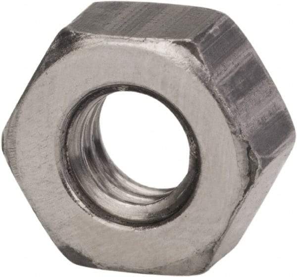 Made in USA - 1-1/4 - 7 UNC Steel Right Hand Hex Nut - 1-7/8" Across Flats, 1.094" High, Uncoated - Industrial Tool & Supply